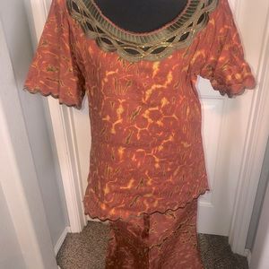 African Attire skirt set